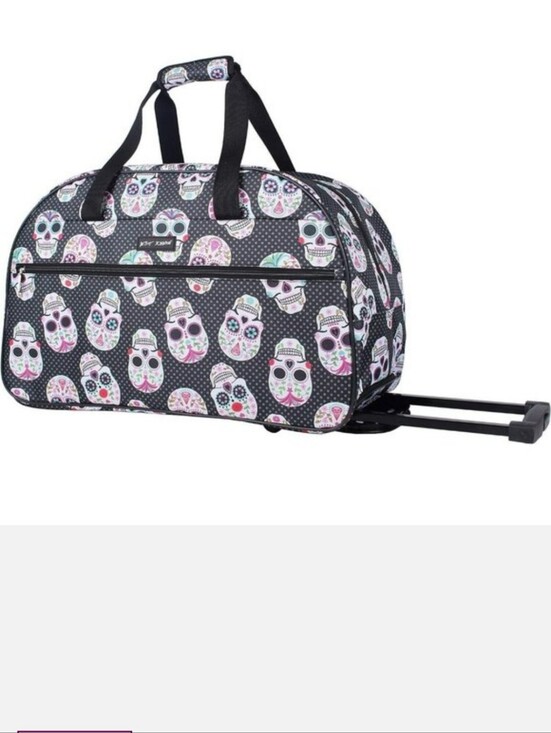 Betsey Johnson Handbags - Betsey Johnson-Duffel Bag w/ wheels & handle. BONUS Drawstring Bag
